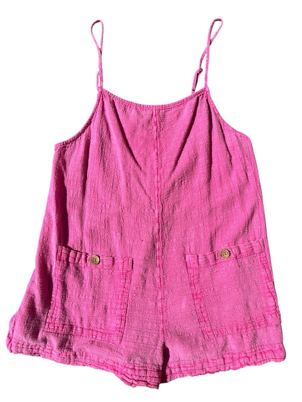 Rip Curl Hot Pink Classic Surf Romper Size M